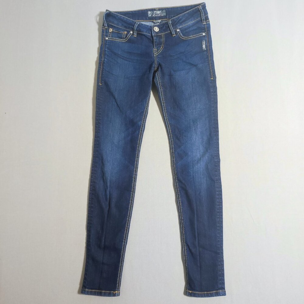 Silver Jeans November jeggings women's size W27/L31 dark washed ink blue colour